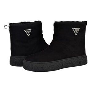 GUESS Womens Unity Slip On Short Round Toe Pull On Booties Black 7.5M NIB